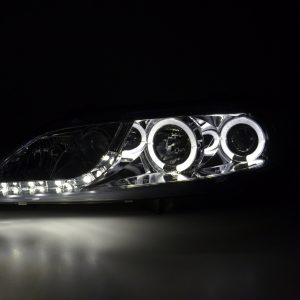 Scheinwerfer Set Daylight LED TFL-Optik Mazda 6 Limo  02-07 chrom