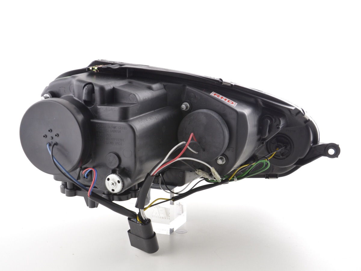 Scheinwerfer Set Daylight LED TFL-Optik VW Golf 5 Typ 1K 03-08 chrom für Rechtslenker – Bild 3