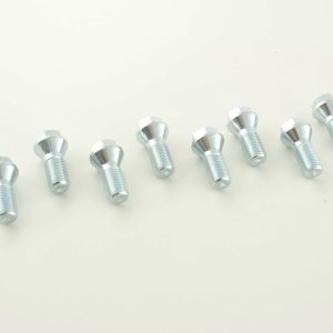 Radschraube einzeln Schaftlänge 26mm Kegelbund Kurzkopf silber M12x1,5