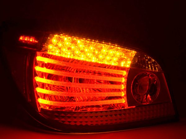 LED Rückleuchten Set BMW 5er Limousine Typ E60  03- chrom