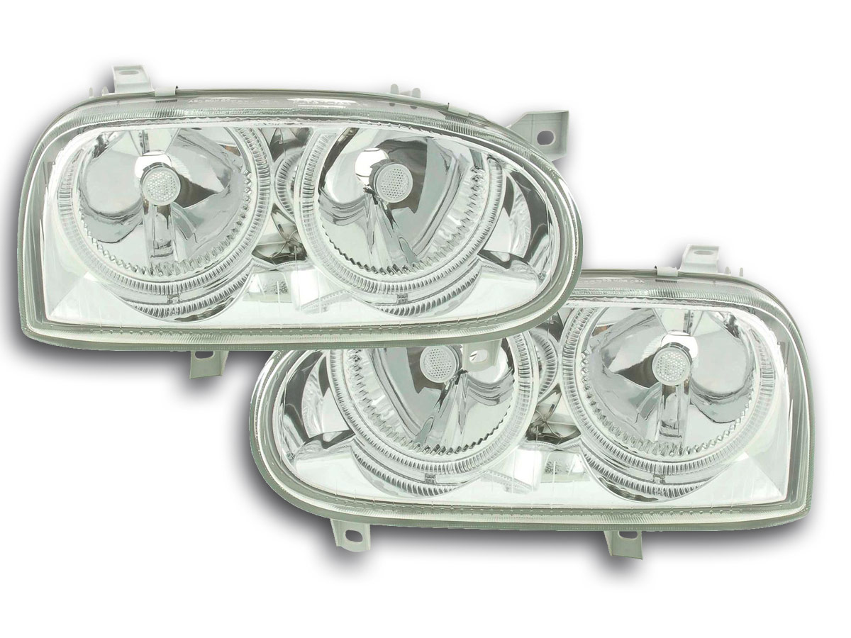 Scheinwerfer Powerlook VW Golf 3 Typ 1HXO, 1 EXO 91-97 chrom