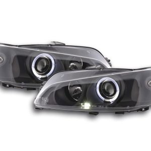 Scheinwerfer Set Peugeot 306 97-00 schwarz