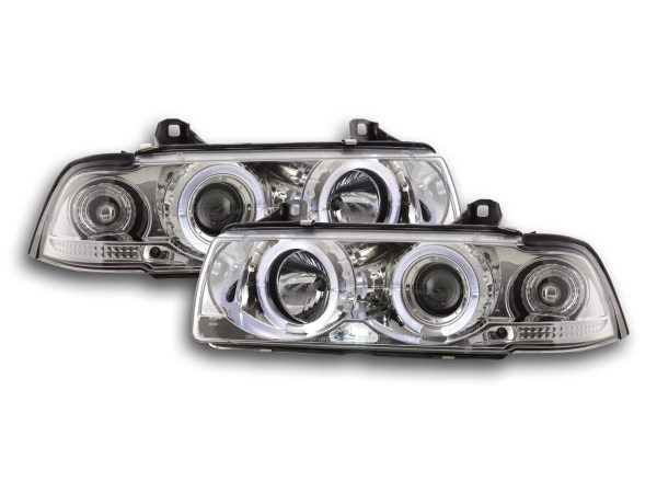 Scheinwerfer Set BMW 3er Coupe Typ E36  92-98 chrom
