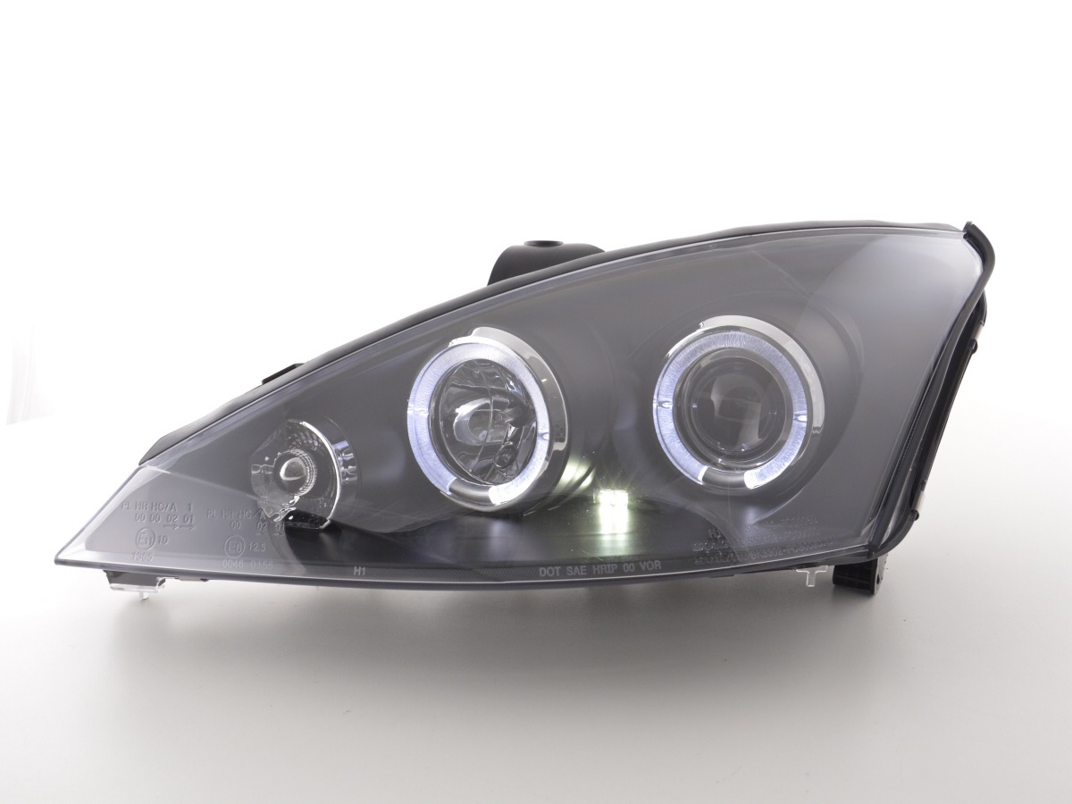 Scheinwerfer Set Ford Focus  98-01 schwarz – Bild 2