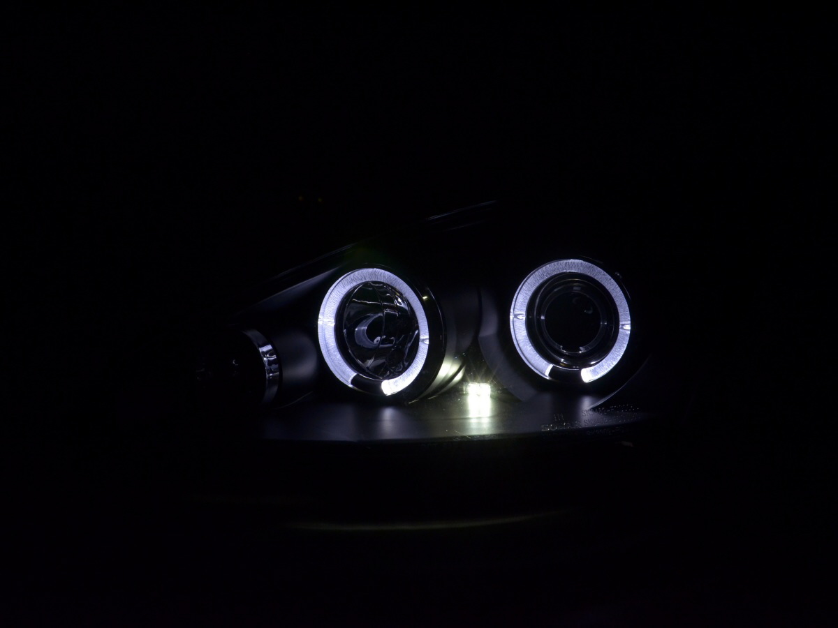 Scheinwerfer Set Ford Focus  98-01 schwarz – Bild 3