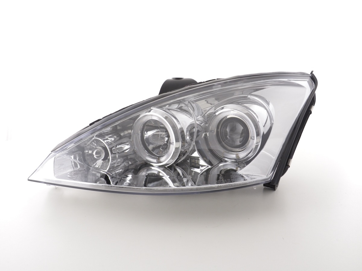Scheinwerfer Set Ford Focus  00-04 chrom – Bild 4