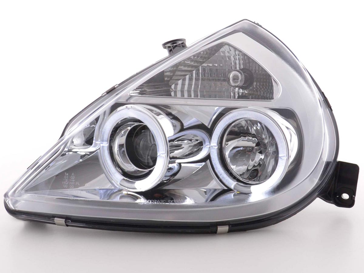 Scheinwerfer Set Angel Eyes Ford KA Typ RBT  96-08 chrom – Bild 2