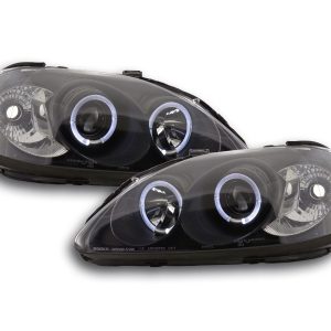 Scheinwerfer Set Honda Civic Coupe/Civic 4-trg. 99-00 schwarz