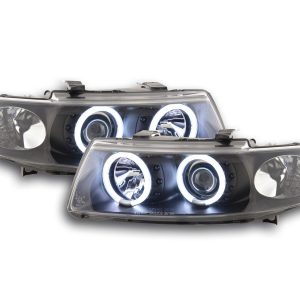 Scheinwerfer Set Angel Eyes CCFL Seat Leon (1M) 99-06 schwarz