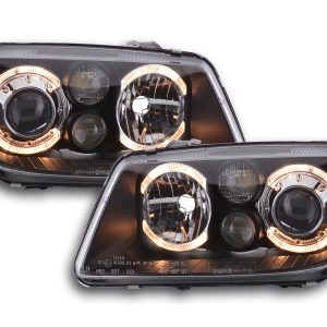 Scheinwerfer Set Angel Eyes VW Bora Typ 1J 98-04 schwarz