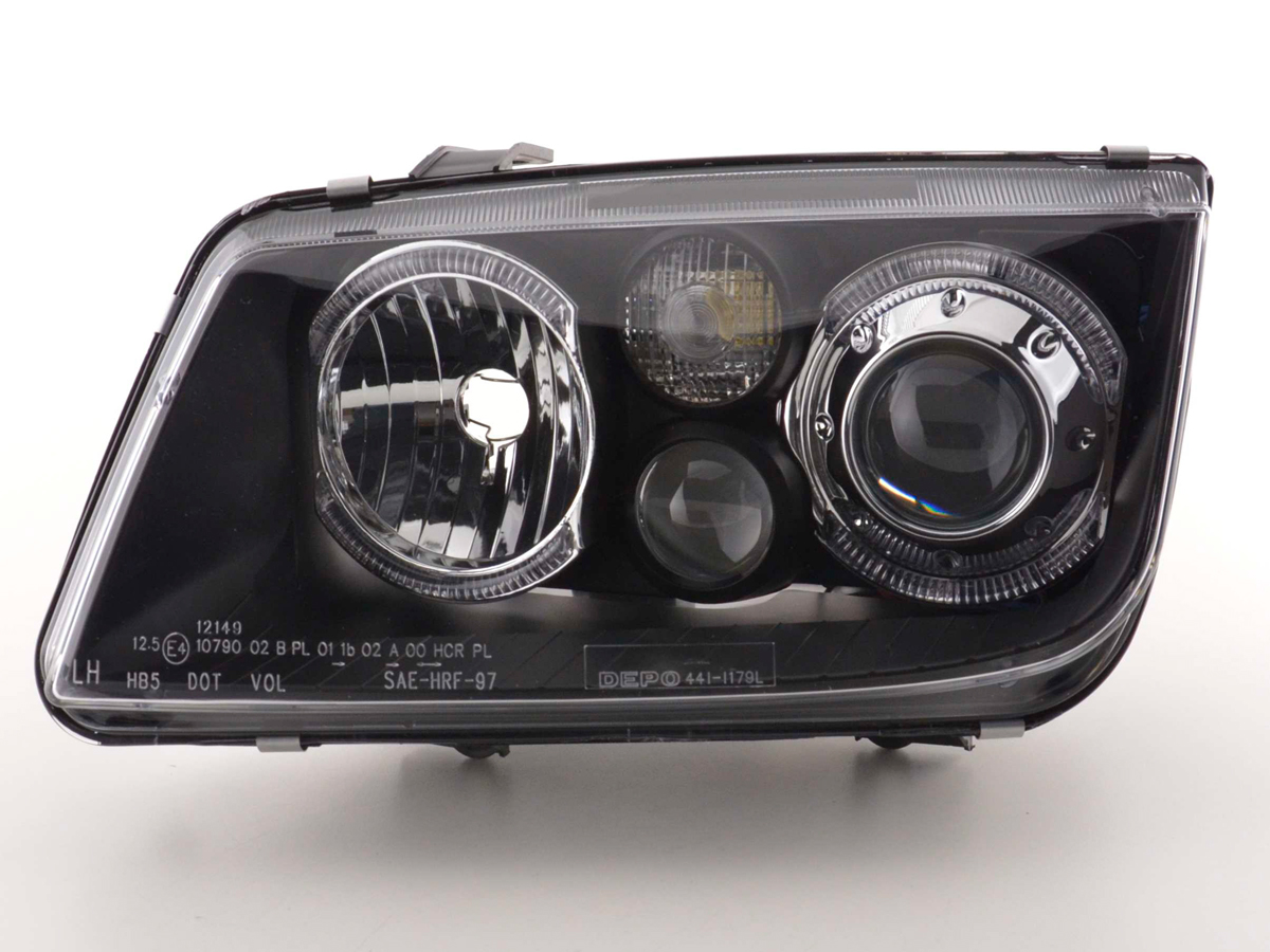 Scheinwerfer Set Angel Eyes VW Bora Typ 1J  98-04 schwarz – Bild 4