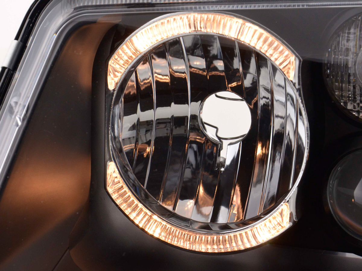 Scheinwerfer Set Angel Eyes VW Bora Typ 1J  98-04 schwarz – Bild 5