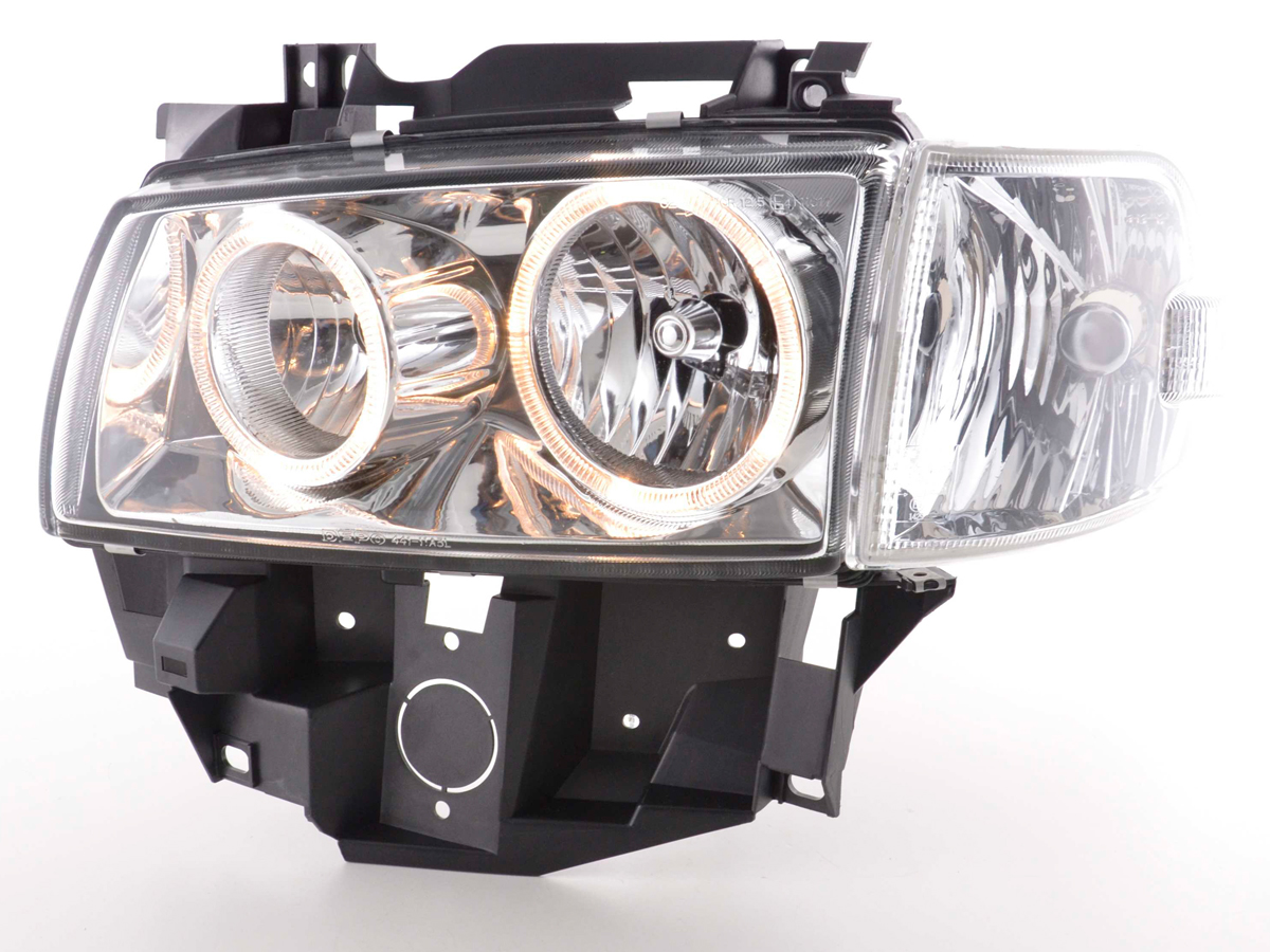 Scheinwerfer Set Angel Eyes VW Bus Typ T4  97-02 chrom – Bild 2