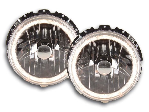 Scheinwerfer Set Angel Eyes VW Golf 1 Typ 17  74-83 chrom