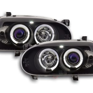 Scheinwerfer Set VW Golf 3 Typ 1HXO 1 EXO 91-97 schwarz
