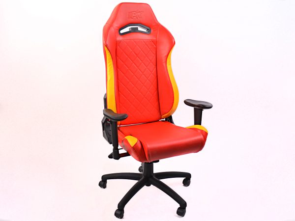 FK Gamingstuhl eGame Seats eSports Spielsitz London rot/gelb