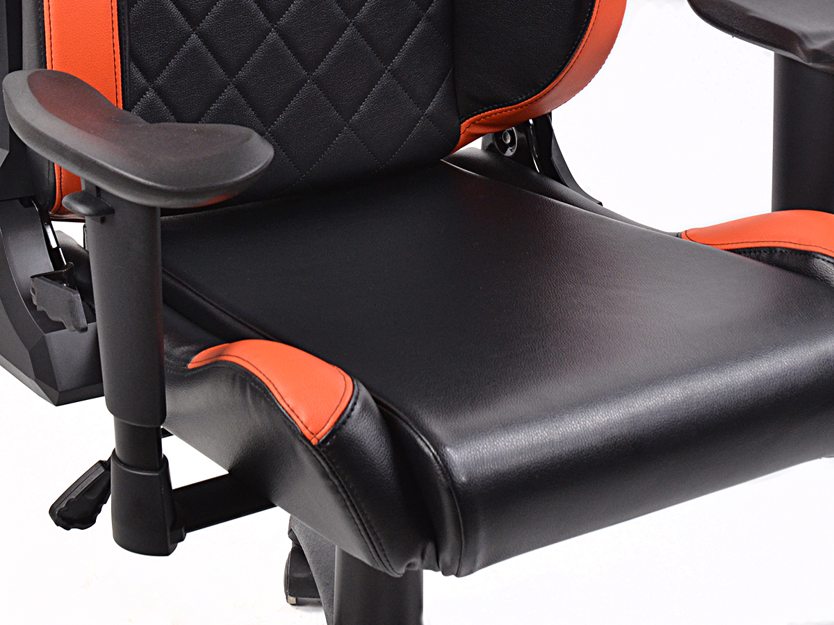 FK Gamingstuhl eGame Seats eSports Spielsitz London schwarz/orange – Bild 4