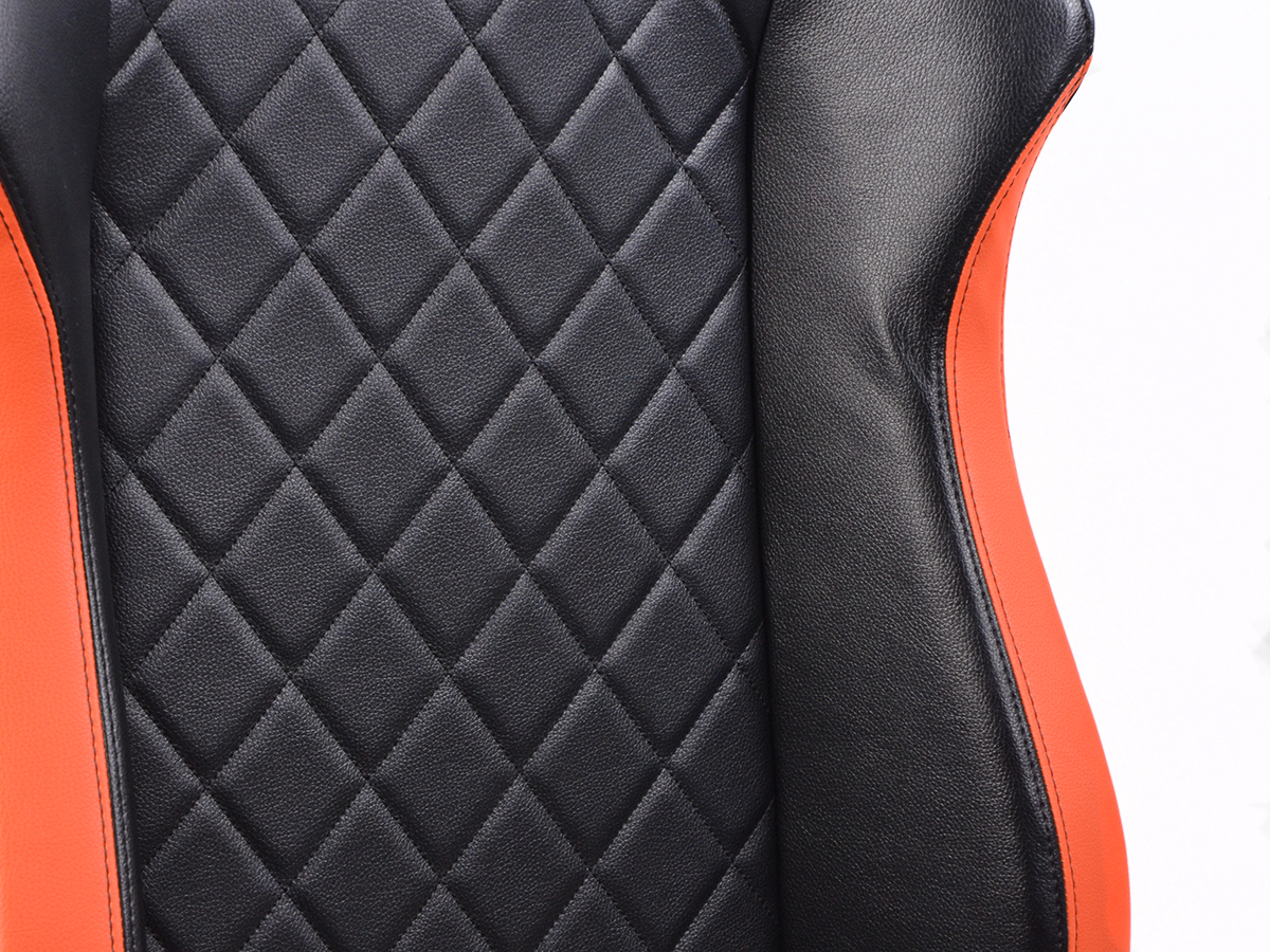 FK Gamingstuhl eGame Seats eSports Spielsitz London schwarz/orange – Bild 5