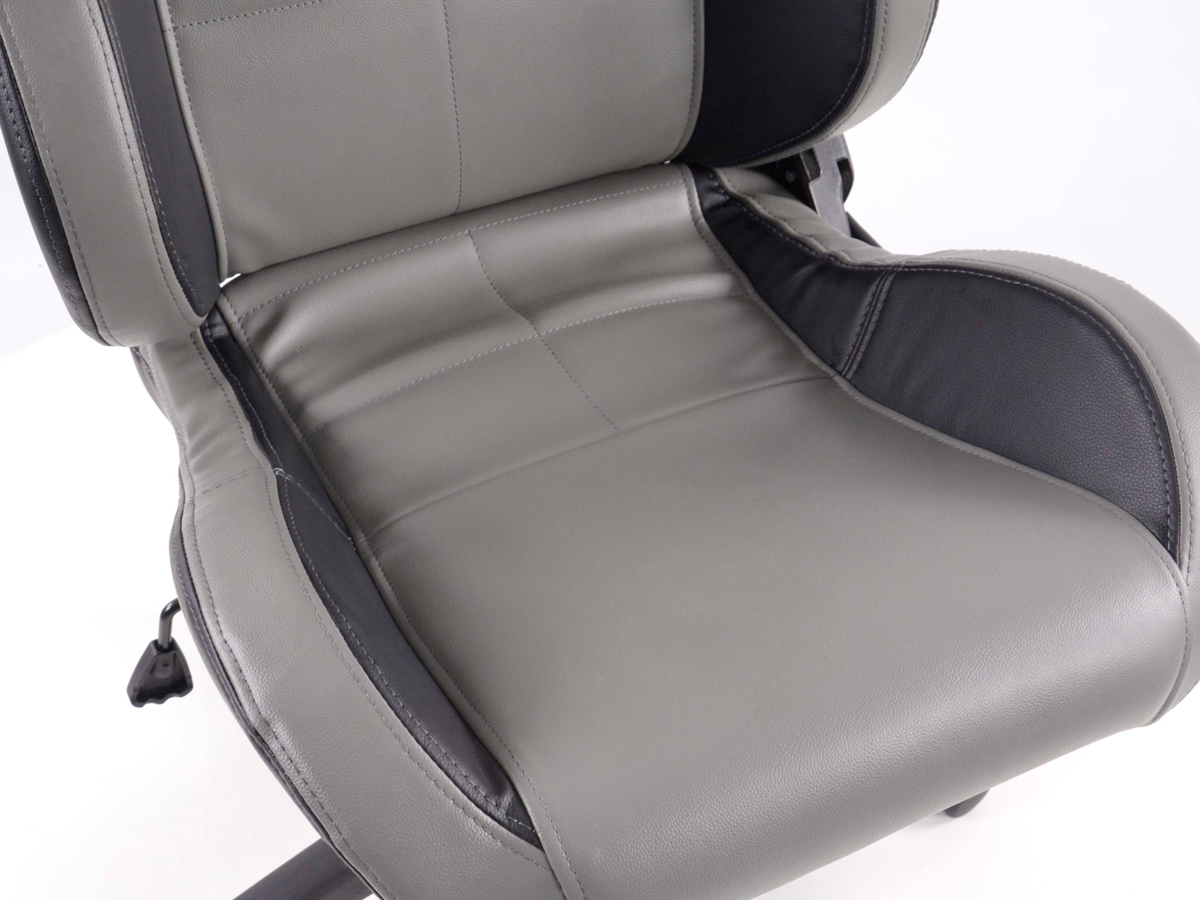 FK Sportsitz Bürodrehstuhl Pro Sport grau/schwarz Chefsessel Drehstuhl Bürostuhl – Bild 7
