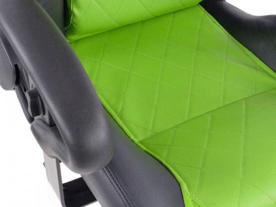 FK Sportsitz Bürodrehstuhl Detroit schwarz/grün Chefsessel Drehstuhl Bürostuhl – Bild 3