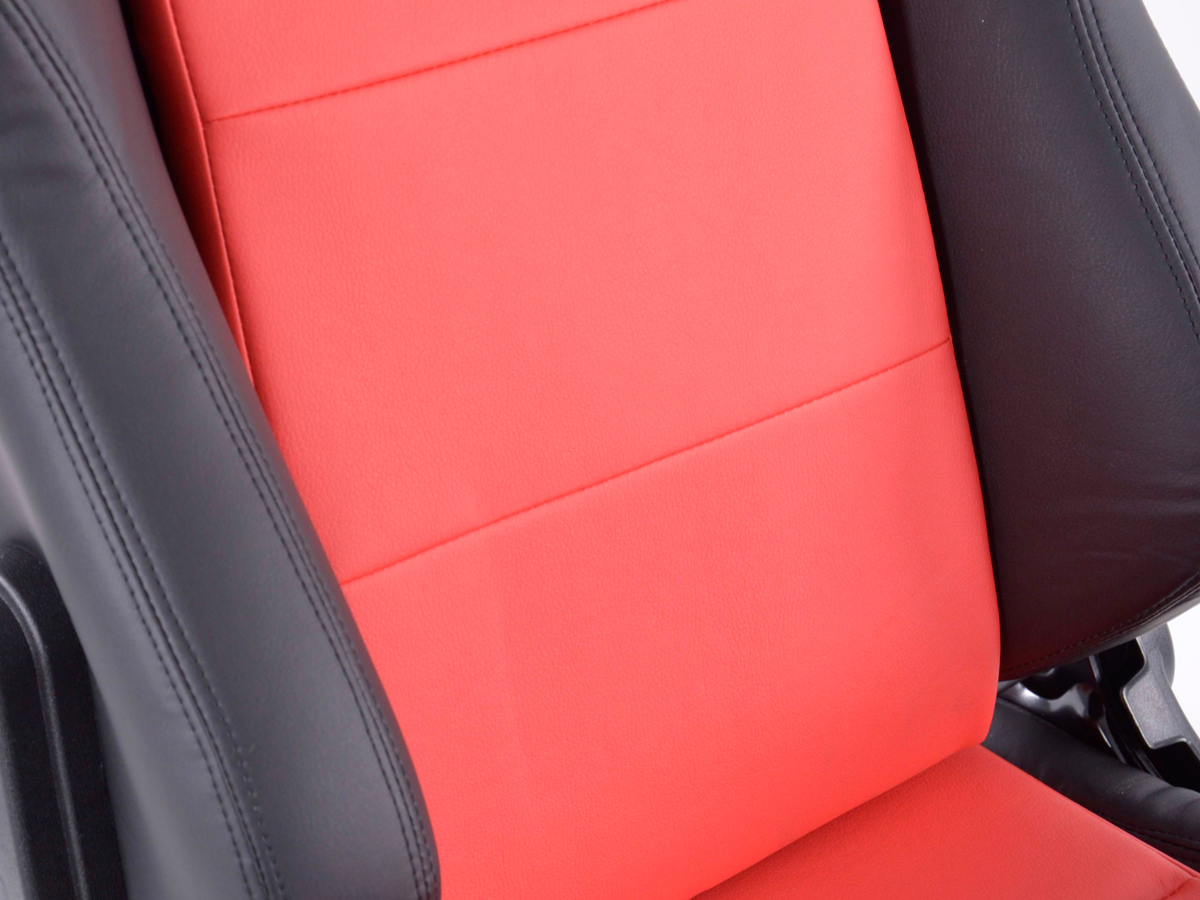 FK Sportsitz Bürodrehstuhl Santa Fe schwarz/rot Chefsessel Drehstuhl Bürostuhl – Bild 3