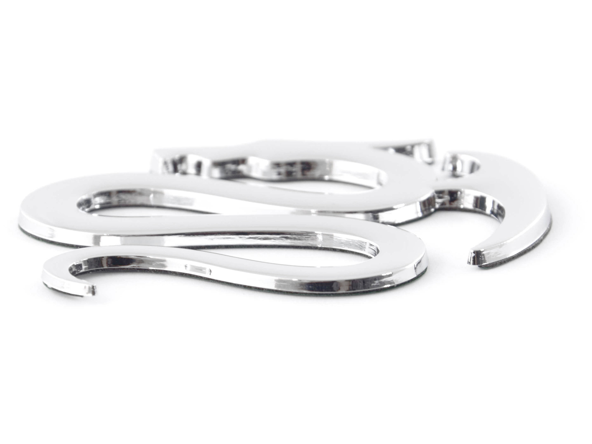 Aufkleber Chrom 3D Car Logo Motiv Dragon I 75x62 mm chrom – Bild 7