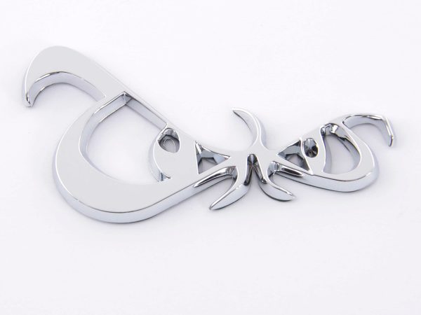 Aufkleber Chrom 3D Car Logo Motiv Eyes 86x49 mm chrom