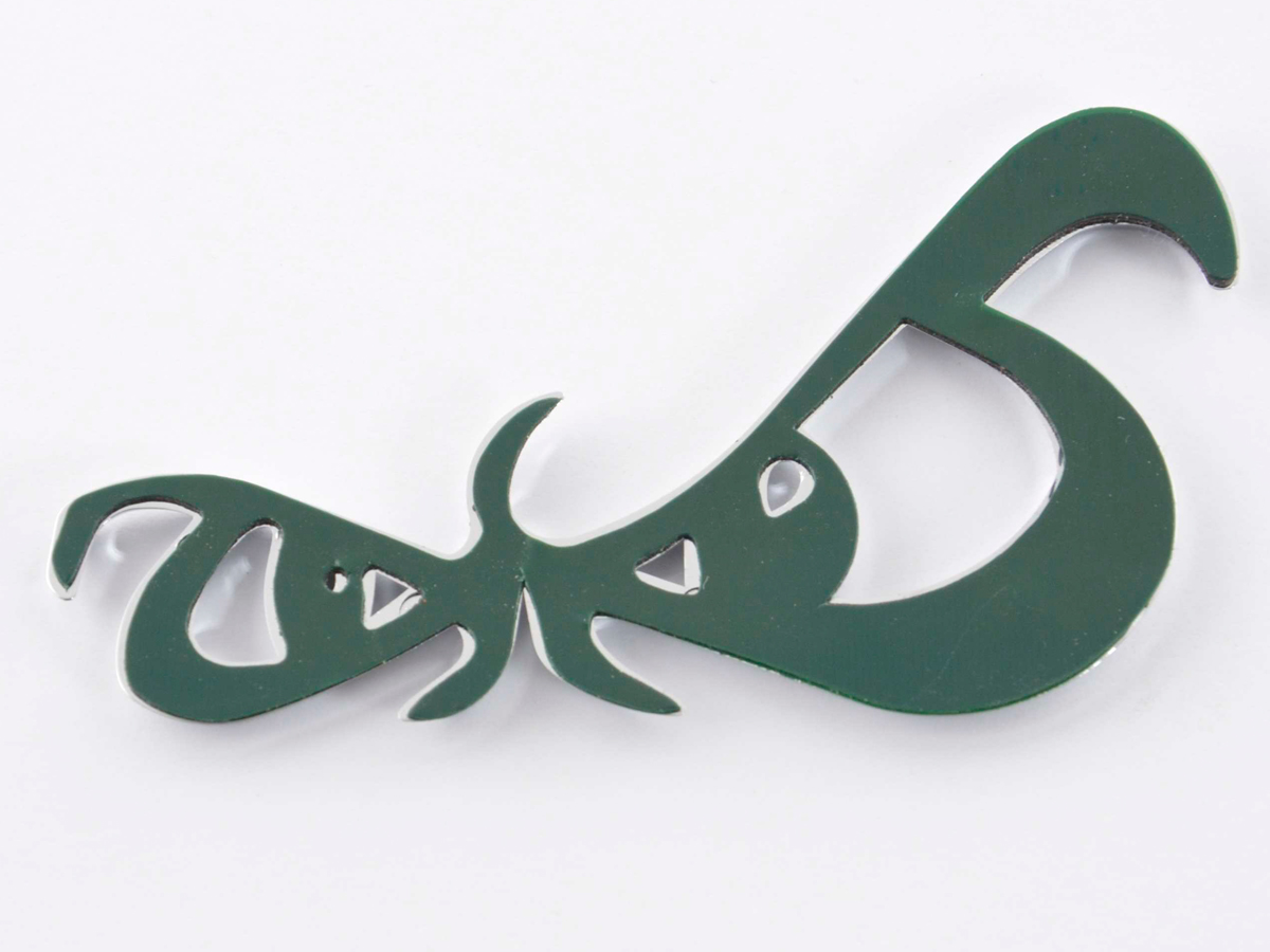 Aufkleber Chrom 3D Car Logo Motiv Eyes 86×49 mm chrom