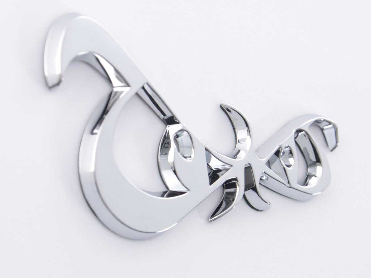 Aufkleber Chrom 3D Car Logo Motiv Eyes 86x49 mm chrom – Bild 3