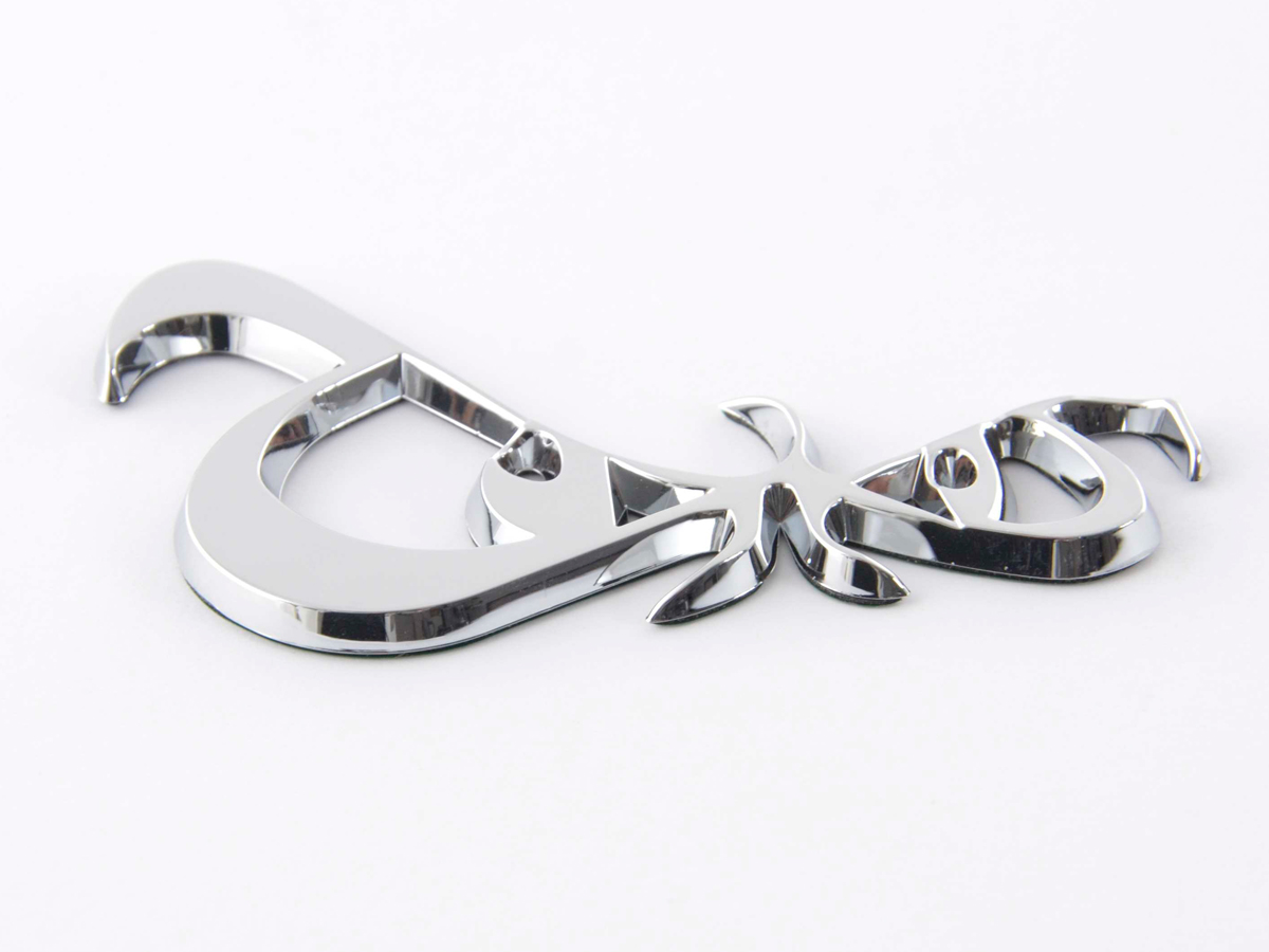 Aufkleber Chrom 3D Car Logo Motiv Eyes 86x49 mm chrom – Bild 4