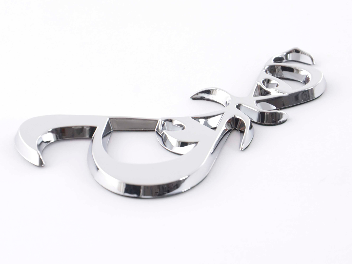 Aufkleber Chrom 3D Car Logo Motiv Eyes 86x49 mm chrom – Bild 5