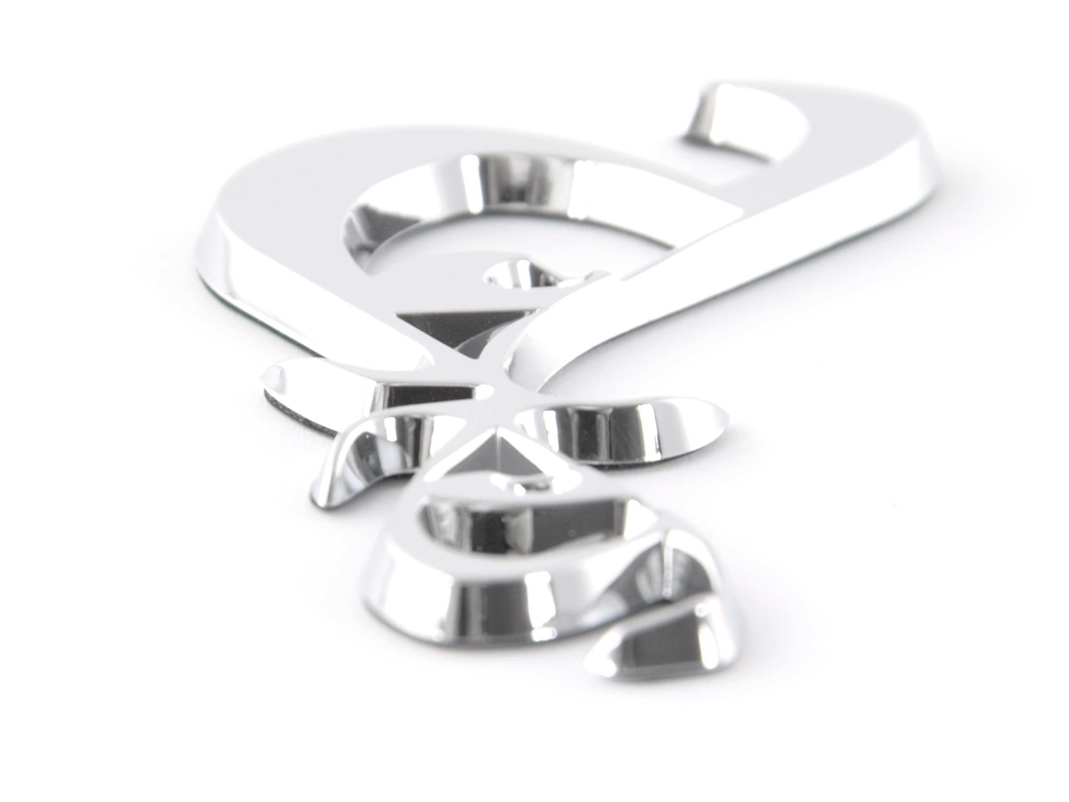 Aufkleber Chrom 3D Car Logo Motiv Eyes 86x49 mm chrom – Bild 6