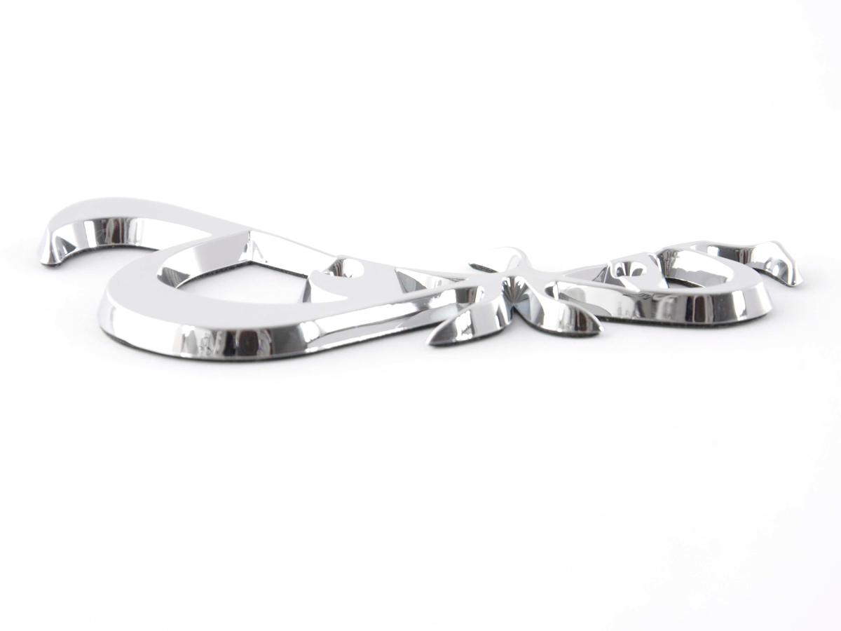 Aufkleber Chrom 3D Car Logo Motiv Eyes 86x49 mm chrom – Bild 7