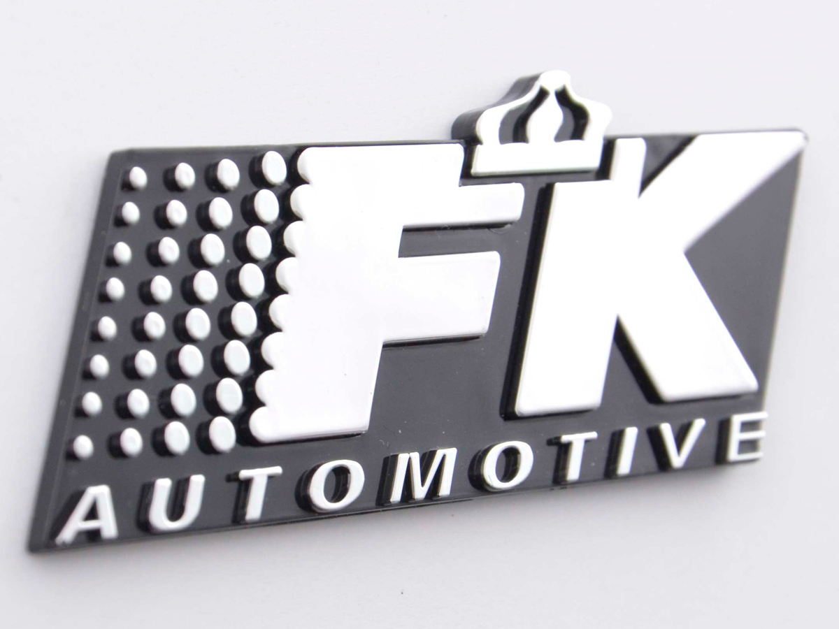 Aufkleber Chrom 3D Autoaufkleber 3D FK Automotive Logo chrom – Bild 3
