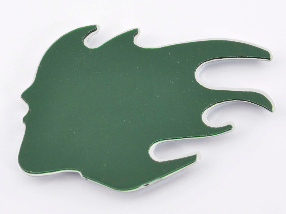 Aufkleber Chrom 3D Car Logo Motiv Madface 82×58 mm chrom