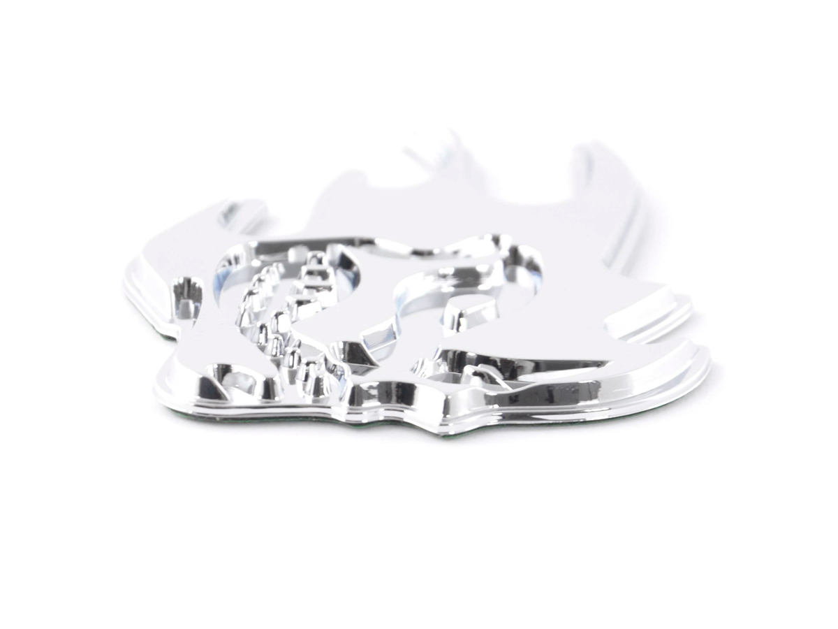 Aufkleber Chrom 3D Car Logo Motiv Madface 82x58 mm chrom – Bild 6