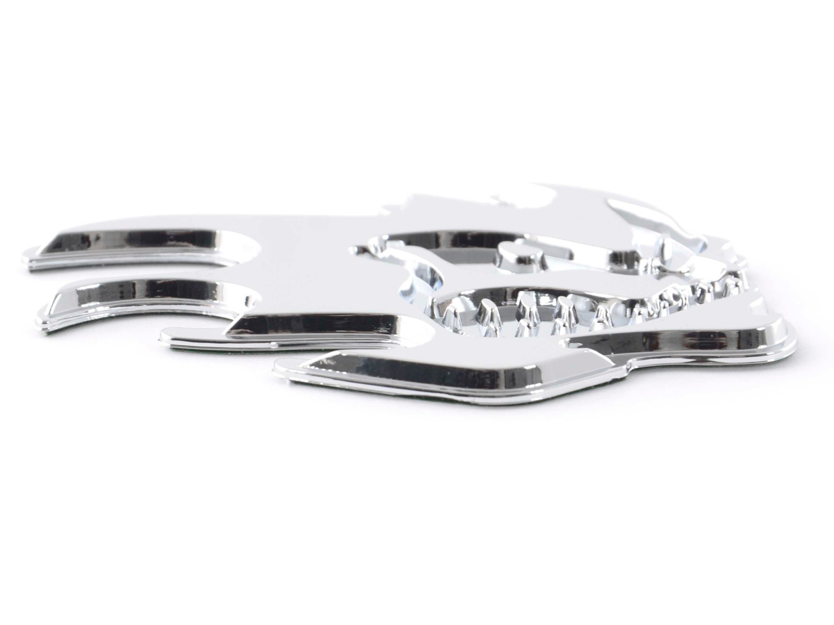 Aufkleber Chrom 3D Car Logo Motiv Madface 82x58 mm chrom – Bild 7