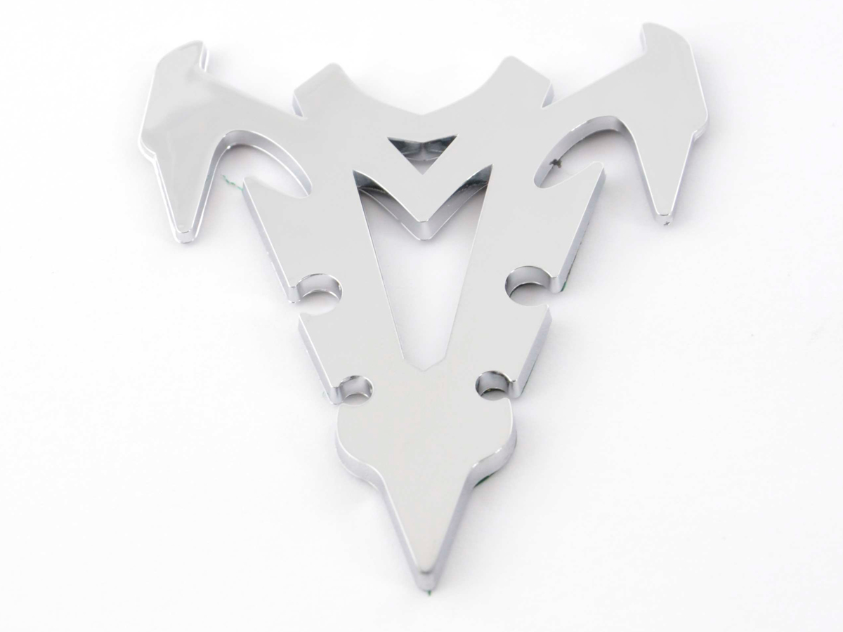 Aufkleber Chrom 3D Car Logo Motiv Shogun III 70x82 mm chrom – Bild 4