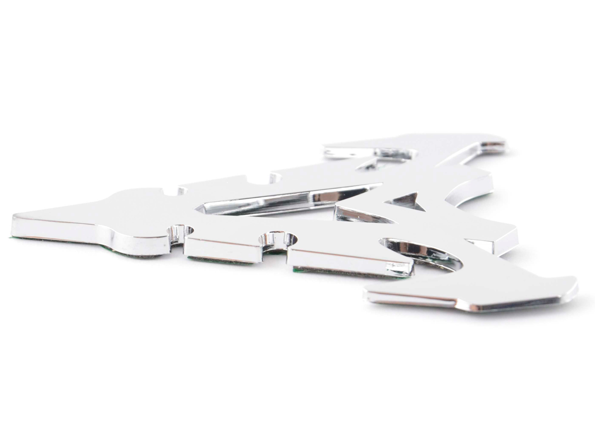 Aufkleber Chrom 3D Car Logo Motiv Shogun III 70x82 mm chrom – Bild 6