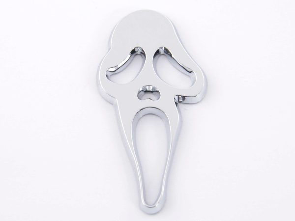 Aufkleber Chrom 3D Car Logo Motiv Skull 41x83 mm chrom