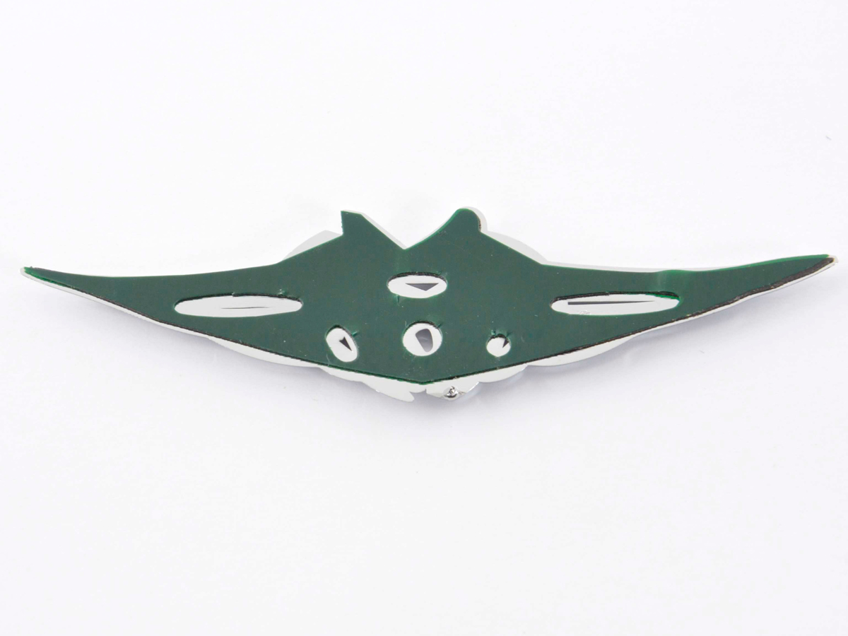 Aufkleber Chrom 3D Car Logo Motiv Tribal I 103×26 mm chrom