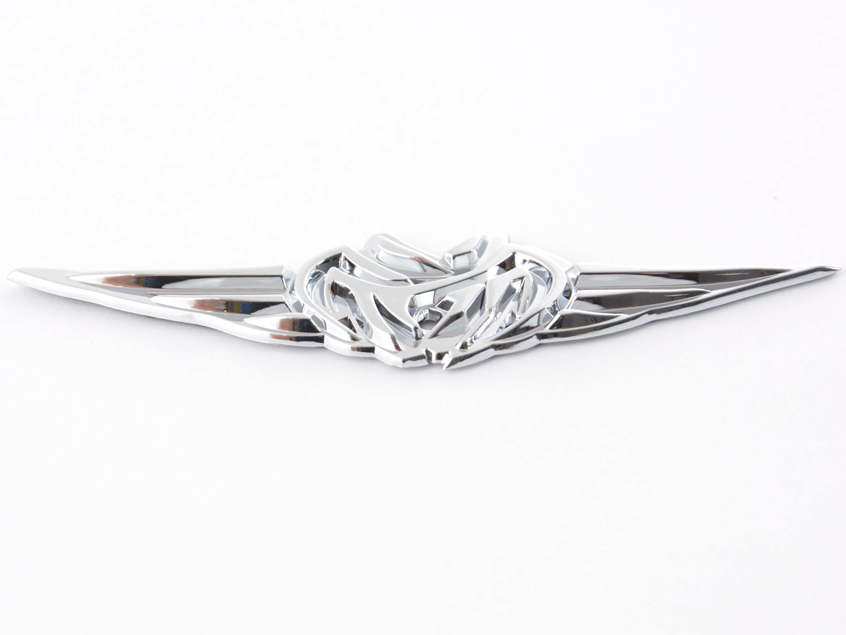 Aufkleber Chrom 3D Car Logo Motiv Tribal I 103x26 mm chrom – Bild 4