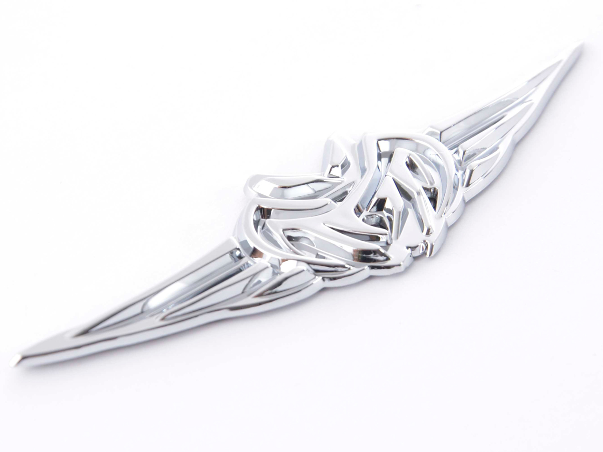 Aufkleber Chrom 3D Car Logo Motiv Tribal I 103x26 mm chrom – Bild 5