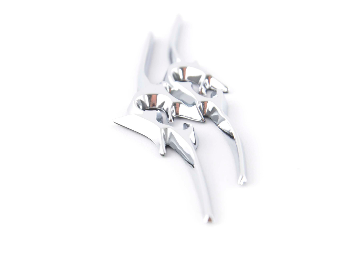 Aufkleber Chrom 3D Car Logo Motiv Tribal III 135x30 mm chrom – Bild 6