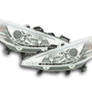 Scheinwerfer Set Daylight LED TFL-Optik Peugeot 207 06- chrom