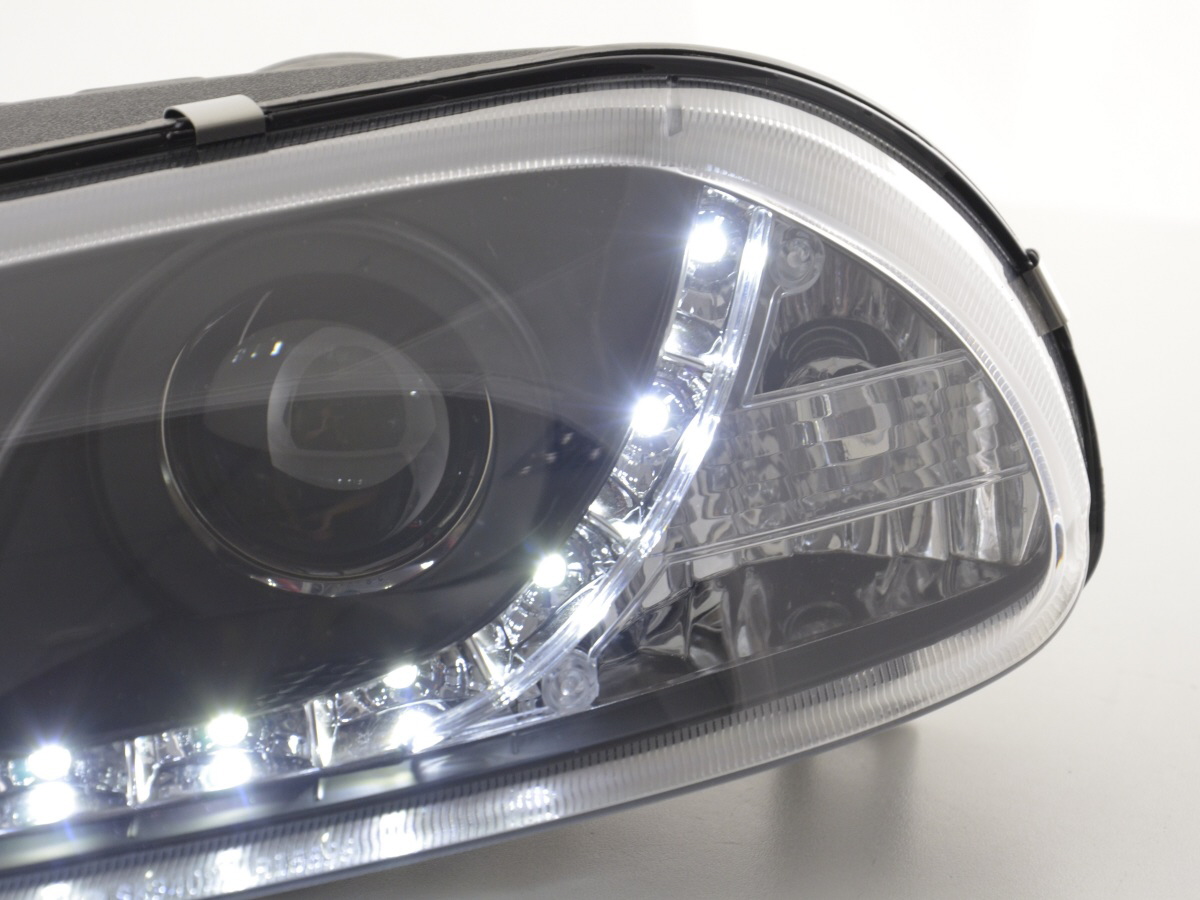 Scheinwerfer Set Daylight LED TFL-Optik Alfa Romeo 156 Typ 932  98-02 schwarz – Bild 6