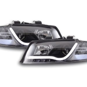 Scheinwerfer Set Daylight LED TFL-Optik Audi A4 Typ 8E 01-04 schwarz für Rechtslenker