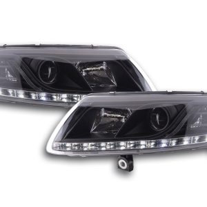 Scheinwerfer Set Xenon Daylight LED Tagfahrlicht Audi A6 Typ 4F 04-08 schwarz