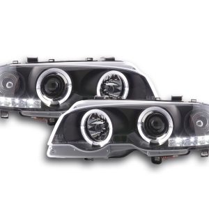 Scheinwerfer Set BMW 3er E46 Coupe/Cabrio  98-02 schwarz