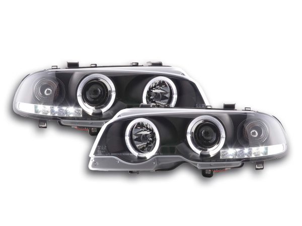 Scheinwerfer Set BMW 3er E46 Coupe/Cabrio  98-02 schwarz